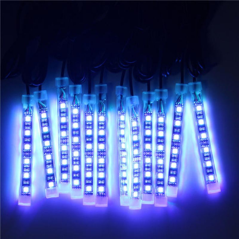 12x Led Daljinski Bežični Komplet Neonskih Svjetlećih Traka Za Automobil Kamion Čamac Motorni Bicikl