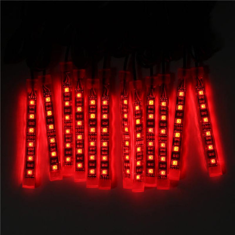 12x Led Daljinski Bežični Komplet Neonskih Svjetlećih Traka Za Automobil Kamion Čamac Motorni Bicikl