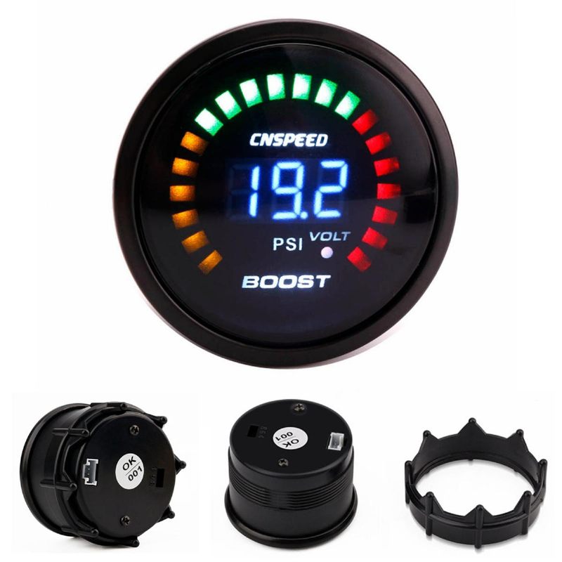 2 Inčni 52 mm Digitalni Turbo Boost/voda/temperatura Ulja/tlak/tahometar/egt Monitor Racing Gauge