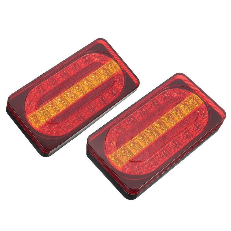 2pcs 12v 24led Stražnje Svjetlo Pokazivač Smjera Pokretno Kočiono Za Kombi Prikolicu
