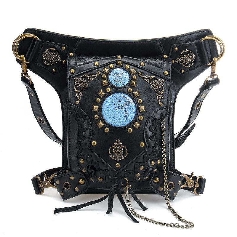 Motociklistička Steampunk Torba Oko Struka Pu Kožna Torbica Na Rame Gotički Retro Viktorijanski Stil