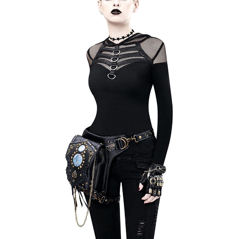Motociklistička Steampunk Torba Oko Struka Pu Kožna Torbica Na Rame Gotički Retro Viktorijanski Stil