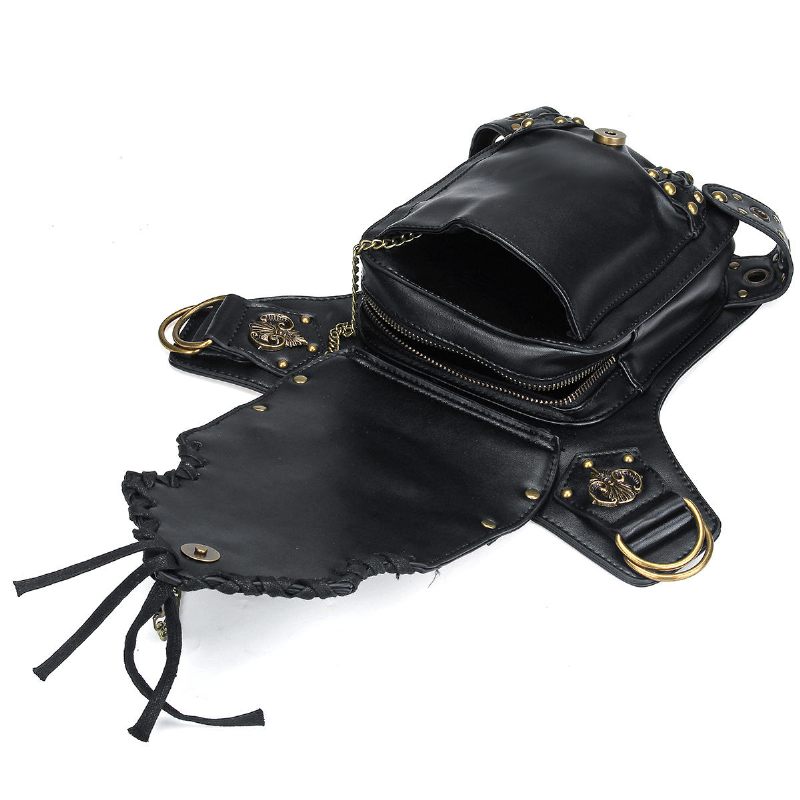 Motociklistička Steampunk Torba Oko Struka Pu Kožna Torbica Na Rame Gotički Retro Viktorijanski Stil