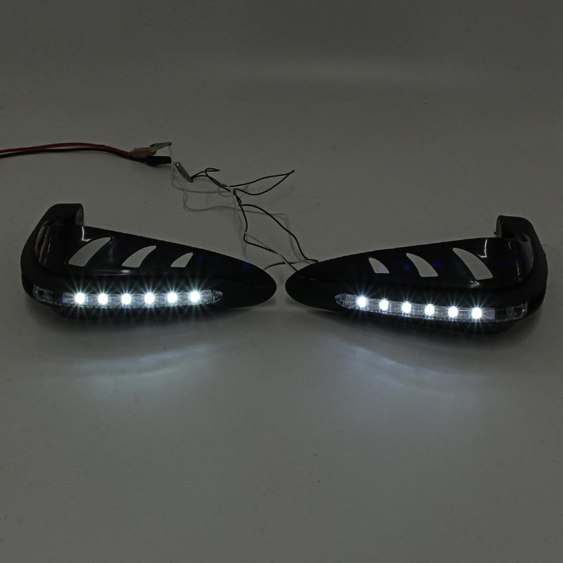 Štitnik Upravljača S Bijelim Drl Led Svjetlom Dirt Bike Atv Motocross Za Rukohvat Motocikla