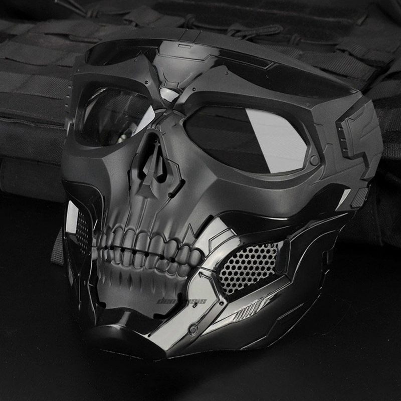 Wosport Skull Airsoft Paintball Maska Taktička S Punim Licem Za Noć Vještica