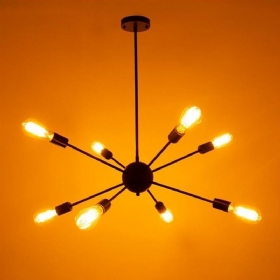 8~12 Lagana Vintage Industrijska Metalna Viseća Stropna Lampa Edisonova Žarulja