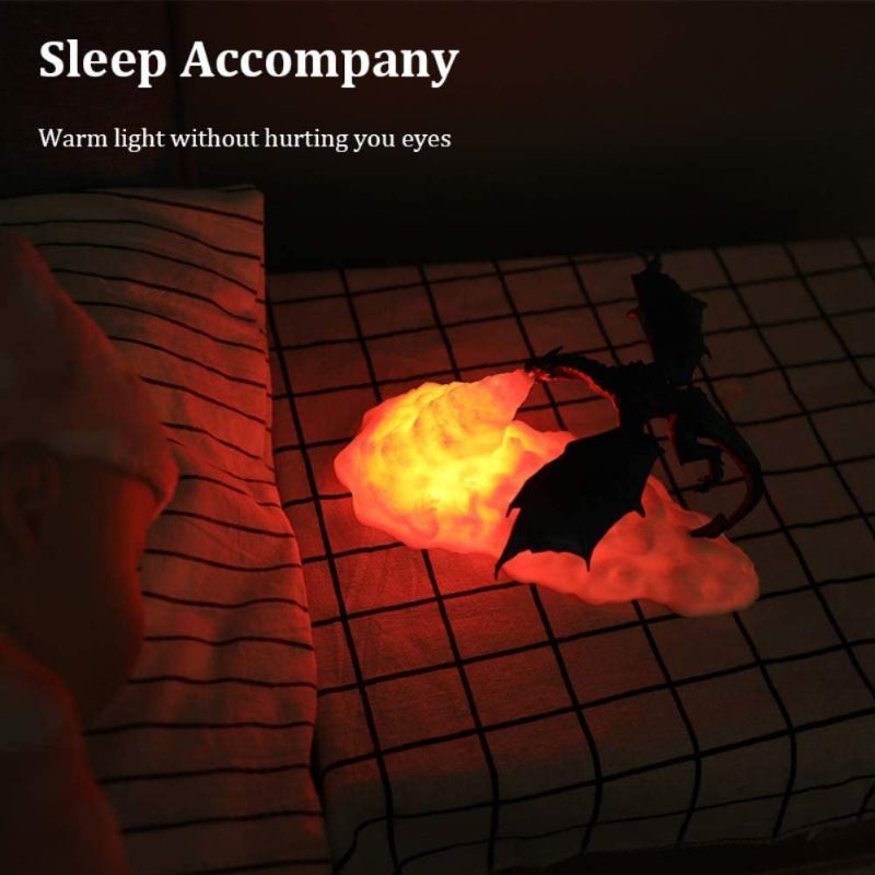 3d Dragon Lamp Led Noćno Svjetlo Za Spavaću Sobu