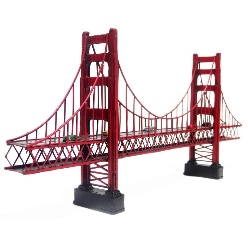 Antikni Klasični Most Golden Gate U San Franciscu Model Retro Vintage