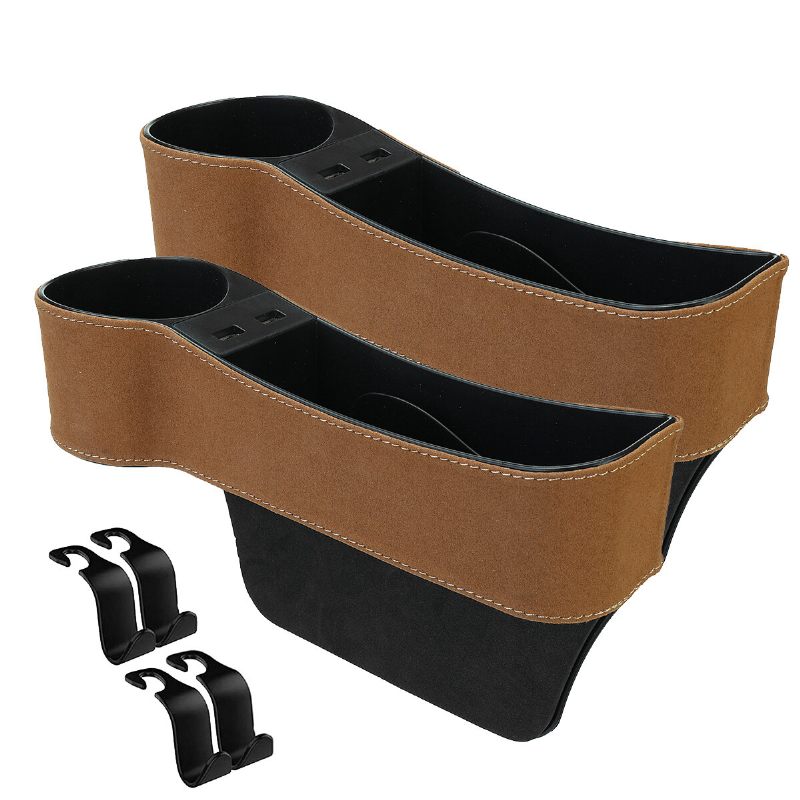 Jeteven 2pcs Krznena Torba Za Pohranu Autosjedalice S Usb