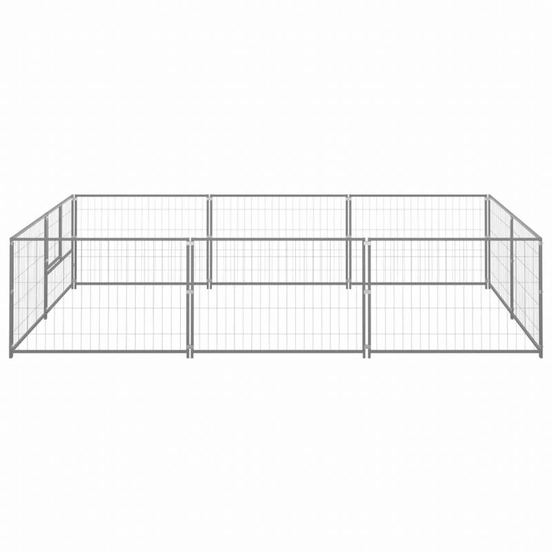 Uzgajivačnica Za Pse Silver 64.6 Ft² Čelik
