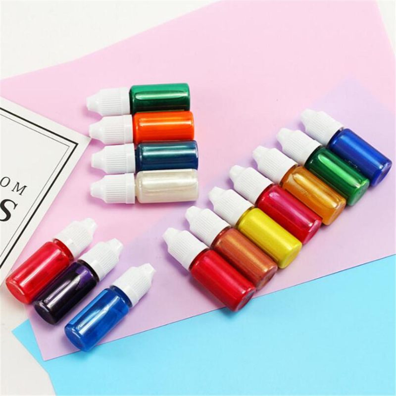 10 Ml Biserno Sjajni Pigment 24 Boje Uv Smola Epoksidna Ljepilo Boja Diy Kalupi Za Izradu Nakita Obrt