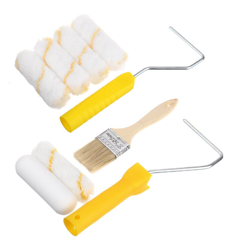 5/6kom Paint Runner Pro Roller Kist Set Alata Za Uređenje Prostorija 4 Inča