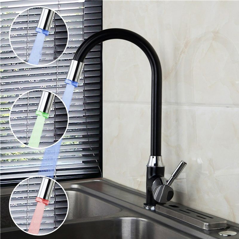 Led Temperaturno Osjetljiva 3-bojna Svjetleća Slavina Za Sudoper S Promjenom Boje Bazen Za Vruće I Hladno Miješalica