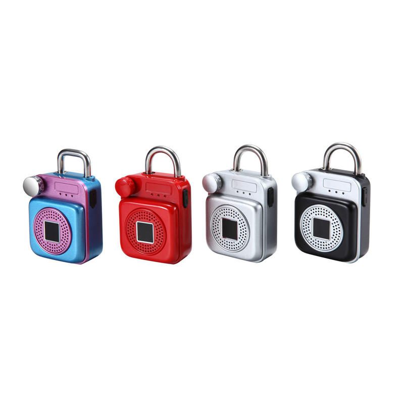 Oblik Mini Ruksaka Bluetooth Zvučnik Smart Lock Usb Punjenje App/otključavanje Otiskom Prsta Lokot