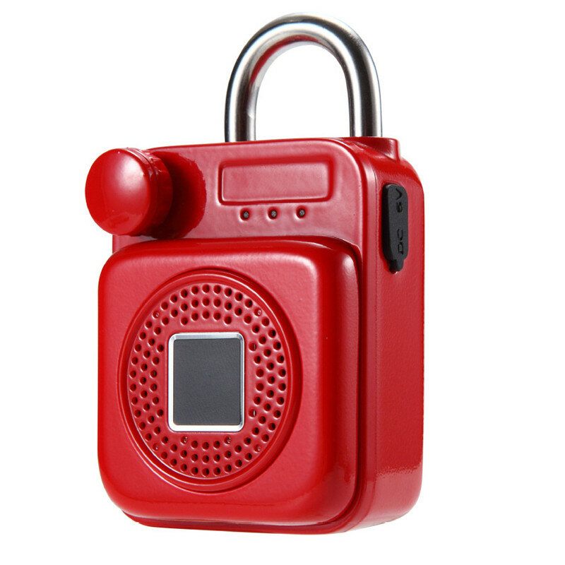 Oblik Mini Ruksaka Bluetooth Zvučnik Smart Lock Usb Punjenje App/otključavanje Otiskom Prsta Lokot