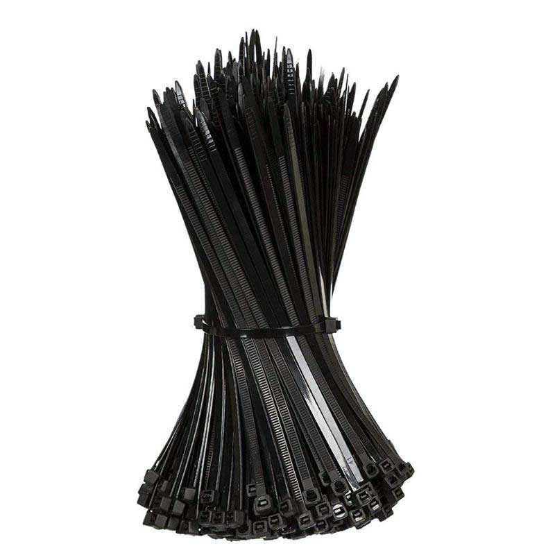Suleve Zt04 Najlon 250kom/500kom 5mm 15/20/25/30/35/40cm Crno/bijeli Samozaključavajuća Vezica Za Kabel Zip Vezice Jaka Vlačna Čvrstoća